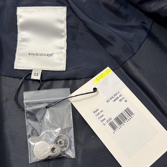 SOYACONCEPT European Lightweight Navy Coat - Picture 9 of 16